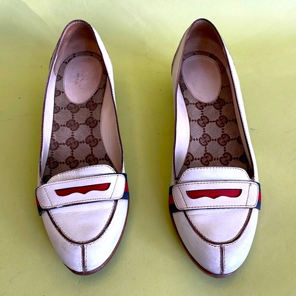 Vintage 70’s cream Gucci leather loafers - Picture 5 of 16